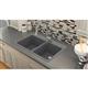 Qtz 33x22x9.5 Dbl Drop-in Sink Charcoal