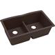 Quartz 33x19x10 Dbl UMnt Sink Chestnut