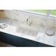 Quartz 33x19x10 Dbl UMnt Sink Ricotta