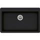 Qtz 33x20.8x9.4 Sngl Drop-in Sink Caviar