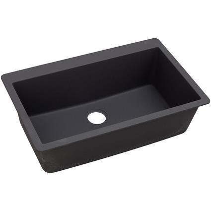 Qtz 33x20.8x9.4 Sngl Drop-in Sink Caviar