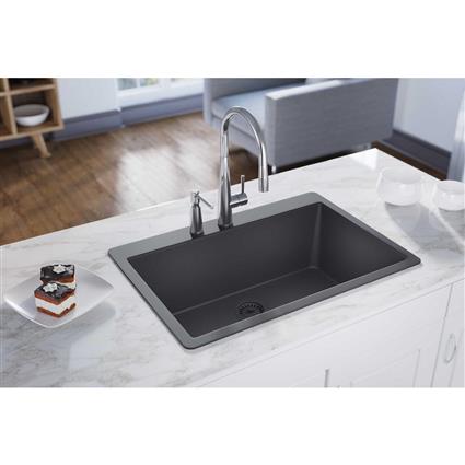 Qtz 33x20.8x9.4 Sng Drop-in Sink CH
