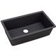 Qtz 33x18.4x9.4 Single UMnt Sink Caviar