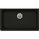 Qtz 33x18.4x9.4 Single UMnt Sink Caviar