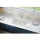 Qtz 33x18.4x9.4 Single UMnt Sink Ricotta