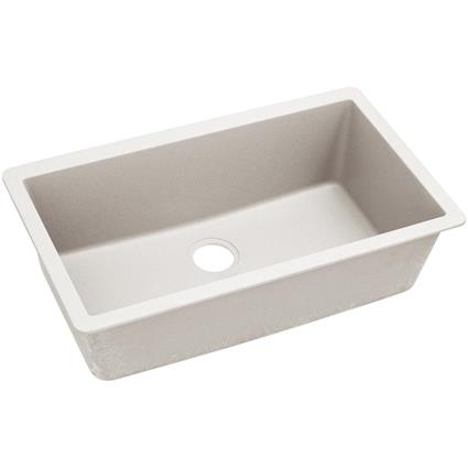 Qtz 33x18.4x9.4 Single UMnt Sink Ricotta