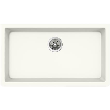 Qtz 33x18.4x9.4 Single UMnt Sink Ricotta