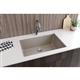 Qtz 33x18.4x9.4 Single UMnt Sink Silver