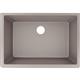 Qtz 33x18.4x9.4 Single UMnt Sink Silver