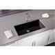 Qtz 36x20x9 Single UMnt Sink+PD Caviar