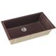 Qtz 36x20x9 Single UMnt Sink+PD Chestnut