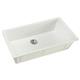 Qtz 36x20x9 Single UMnt Sink+PD Ricotta