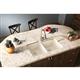 Qtz 33x20.5x9.5 Dbl UMnt Sink Parchment
