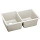 Quartz 33x20.5x9.5 Dbl UMnt Sink Ricotta