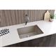 Qtz 25x18.5x9.5 Single UMnt Sink Silver