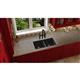 Quartz 33x18.7x9.5 Dbl UMnt Sink Caviar