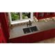 Qtz 33x18.7x9.5 Dbl UMnt Sink Chestnut
