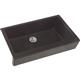 Qtz 36x21x9 Sng Bwl Apron Sink+PD Caviar