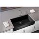 Qtz 36x21x9 Sng Bwl Apron Sink+PD Caviar
