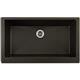 Qtz 36x21x9 Sng Bwl Apron Sink+PD Caviar