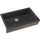 Qtz 36x21x9 Sng Bwl Apron Sink+PD Grey