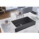 Qtz 36x21x9 Sng Bwl Apron Sink+PD Grey