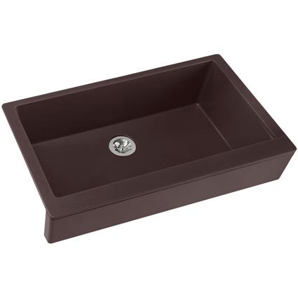 Qtz 36x21x9 Sng Bwl Apron Sink+PD Cnut