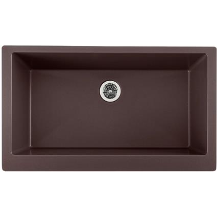 Qtz 36x21x9 Sng Bwl Apron Sink+PD Cnut