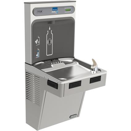 Bottle Filling Stn w/Single Cooler Gray