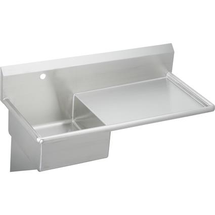 SS 49-1/2"x24"x10Wall Hung Service Sink