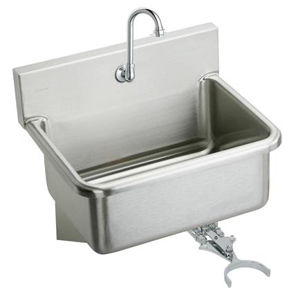 SS 25"x19.5"x10.5" Wall Single Sink Kit