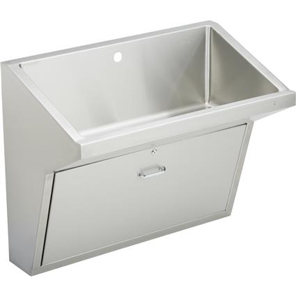 SS 33"x16-13/16"x30" Wall Surgeon Sink