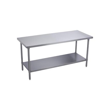 Economy Work Table, Galvanized Under Shelf, No Backsplash, 18 (L) X 30 (W) X 36 (H) Over All