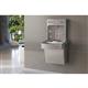 Bottle Filling Stn w/Single Cooler Gray