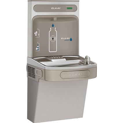 Bottle Filling Stn w/Single Cooler Gray