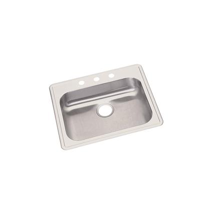 SS 25x21.2x5.3 Single Drop-in Sink