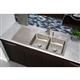 SS 48x22x7.6 Dbl Drop-in Sink
