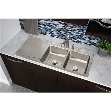 SS 48x22x7.6 Dbl Drop-in Sink