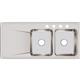 SS 48x22x7.6 Dbl Drop-in Sink