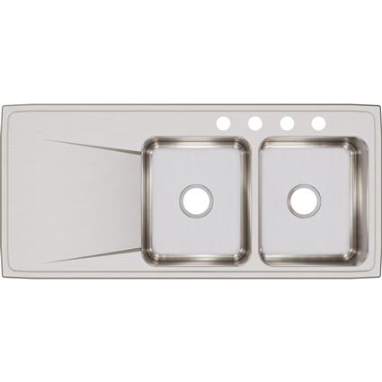 SS 48x22x7.6 Dbl Drop-in Sink