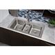 SS 43x22x10 Triple Bowl Drop-in Sink