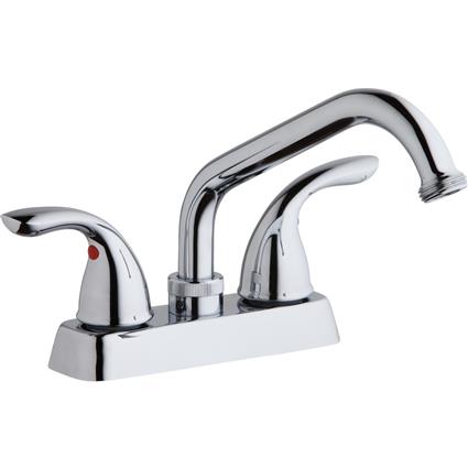 Deck Mount Faucet Lever Handles Chrome