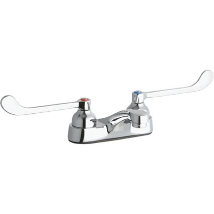 Faucet with Integral Spout 6" Handles