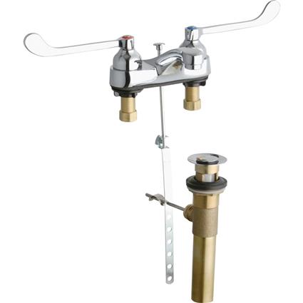 Faucet w/Integral Spout 6" Handles