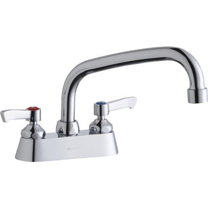 Faucet w/8" Arc Tube Spout 2" Handles