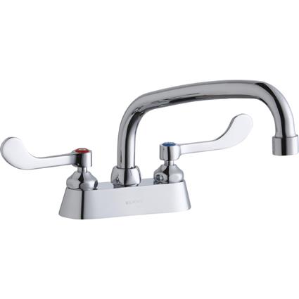 Faucet w/8" Arc Tube Spout 4" Handles