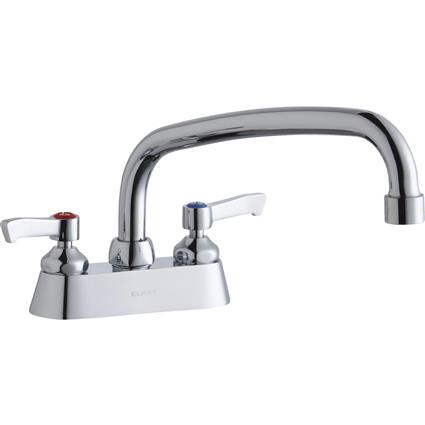 Faucet w/10" Arc Tube Spout 2" Handles