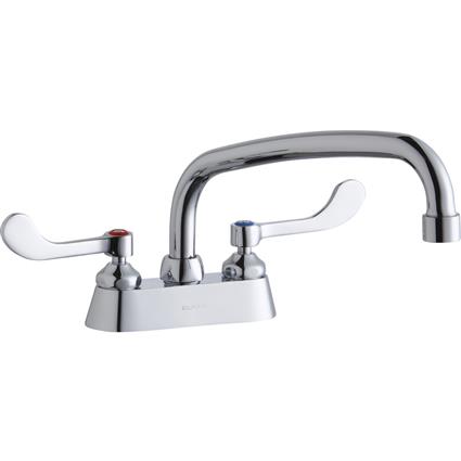 Faucet w/10" Arc Tube Spout 4" Handles