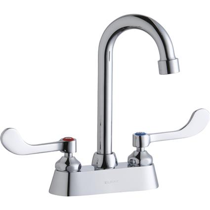Faucet 4" Gneck Spout 4" Handles Chrome