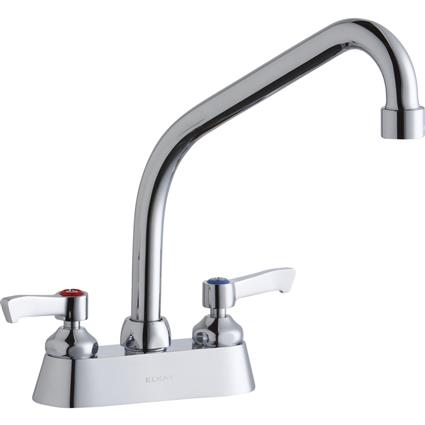 Faucet w/8" Arc Spout 2" Handles Chrome